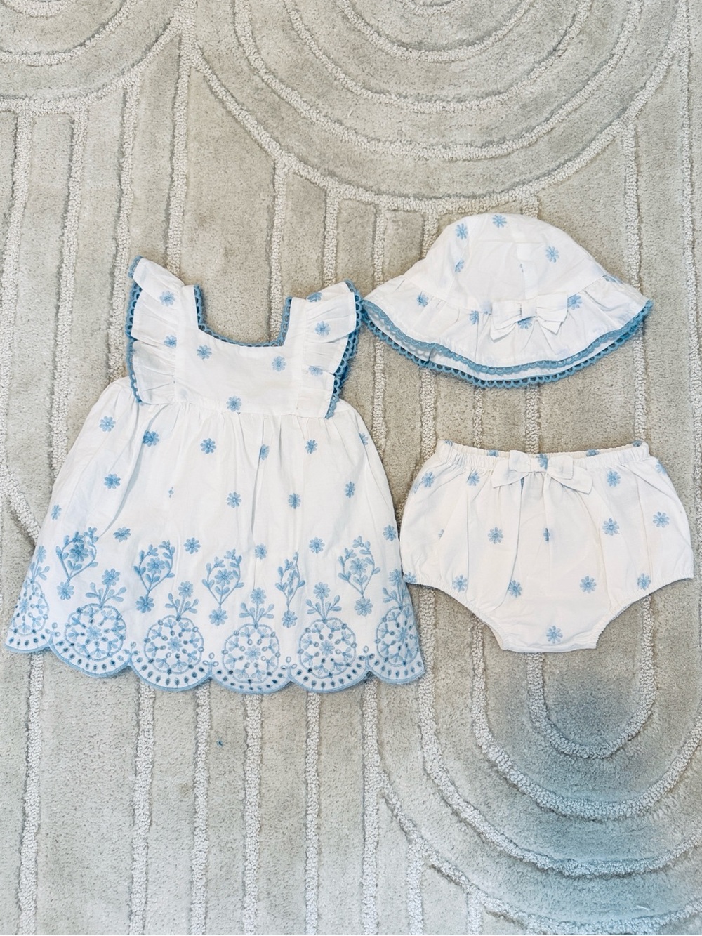 Rachel Zoe Embroidered Smocked Baby Dress